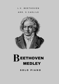 Beethoven Medley piano sheet music cover Thumbnail